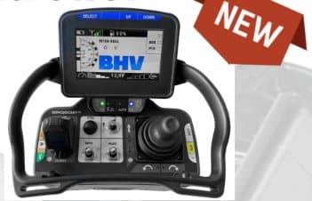 ラジコン草刈機用の業務用送信機(液晶画面・ジョイスティック・操作スイッチ付き)